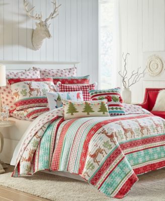 Levtex Home Let It Snow Festive Christmas 3-Pc. Quilt Set, Full/Queen