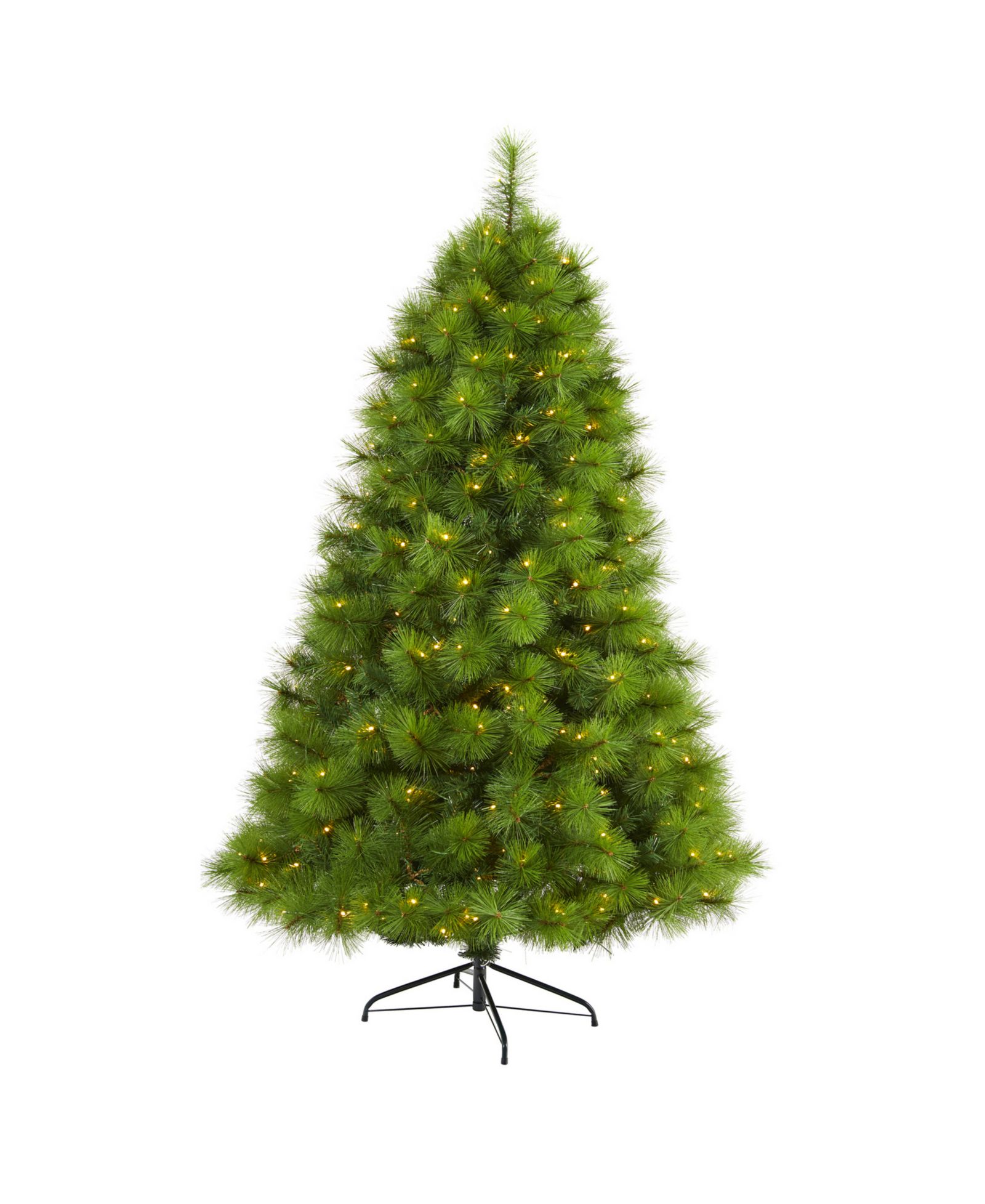 Nearly Natural Scotch Pine Artificial Christmas Tree with 350 Clear LED Lights