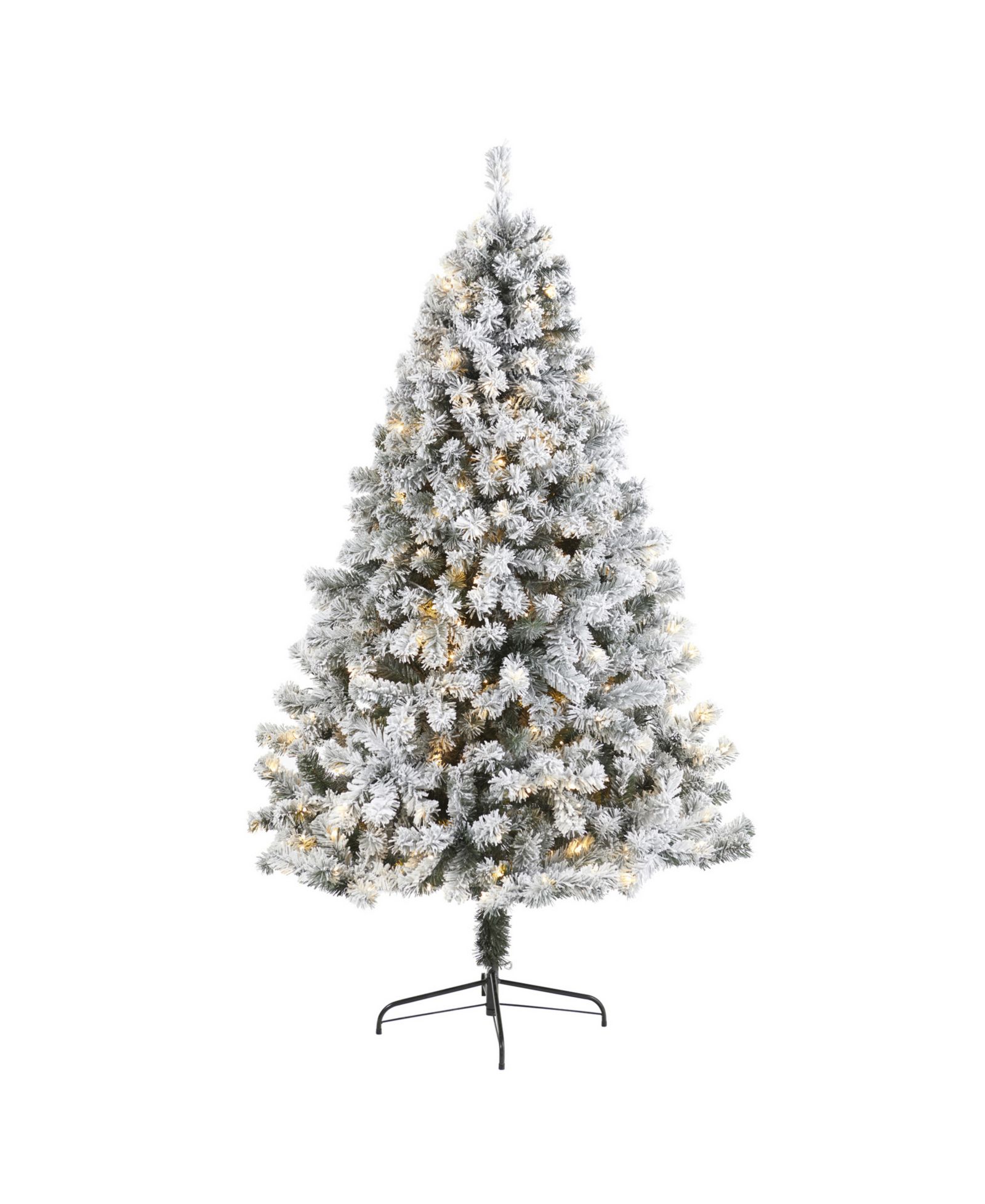 Nearly Natural искусственная ель West Virginia Fir с 350 светодиодными лампами Clear LED