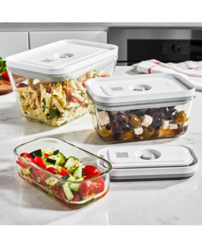 Zwilling Fresh & Save набор стеклянных прямоугольных вакуумных контейнеров, 3 предмета