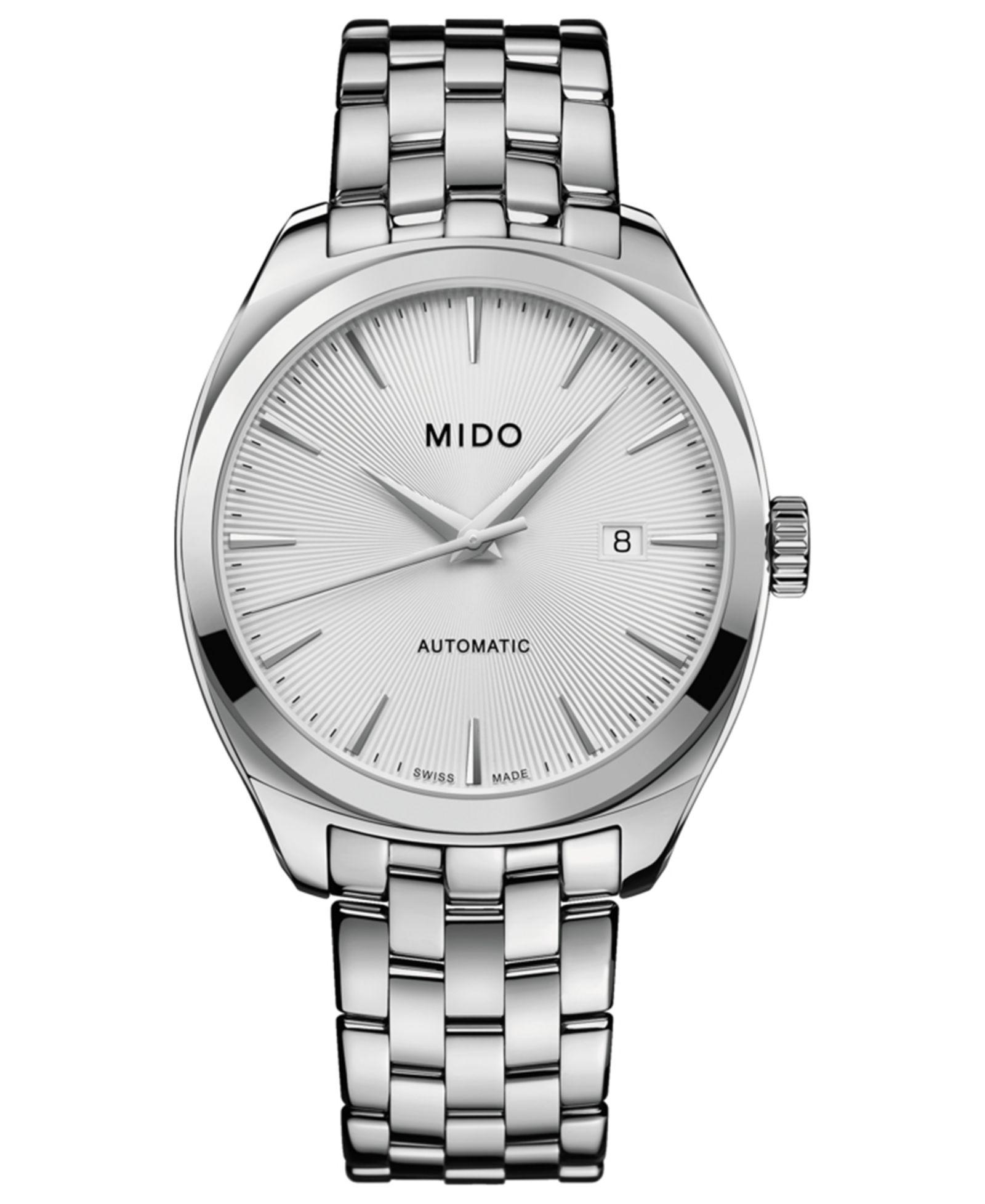 Mido Men's Swiss Automatic Belluna Royal Stainless Steel Bracelet Watch 41mm