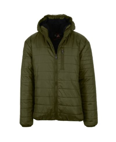 Galaxy By Harvic Men's Sherpa Lined Hooded Puffer Jacket