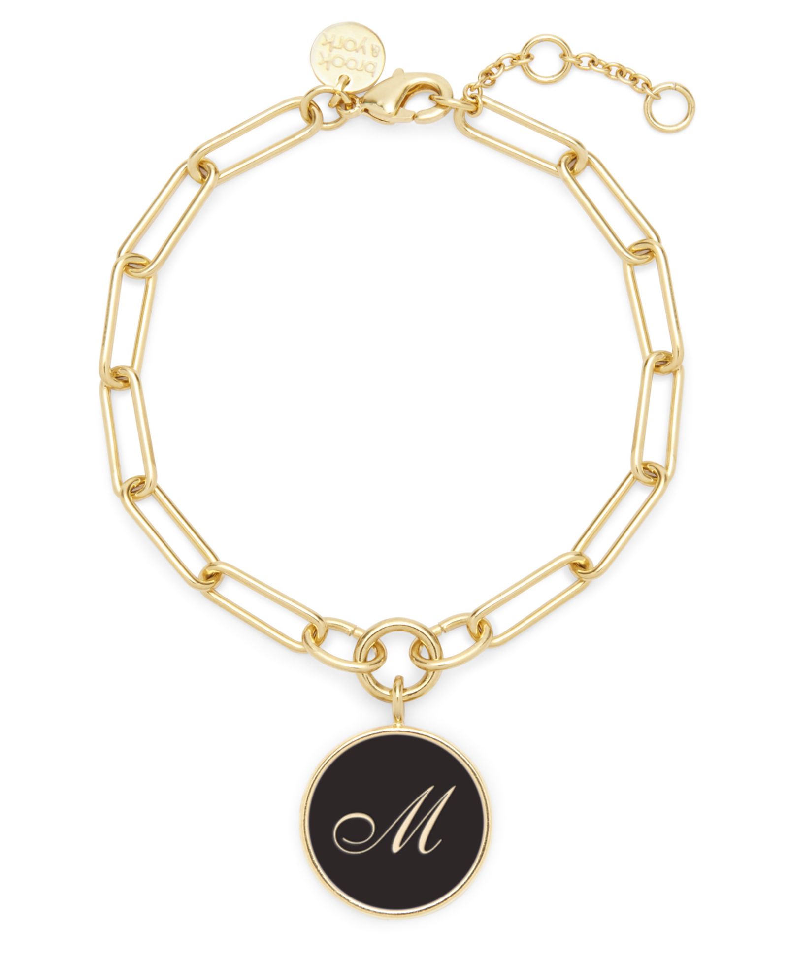 Браслет brook & york 14K Gold Plated Callie Enamel Initial