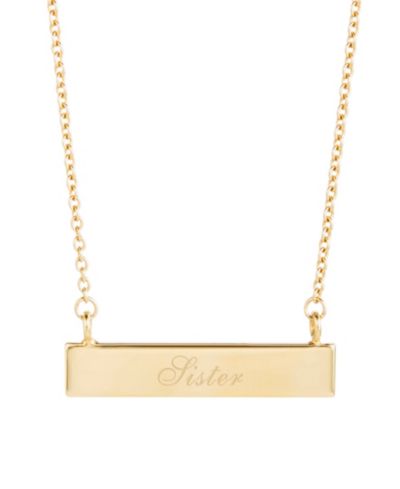 Ожерелье brook & york 14K Gold Plated Sister Bar
