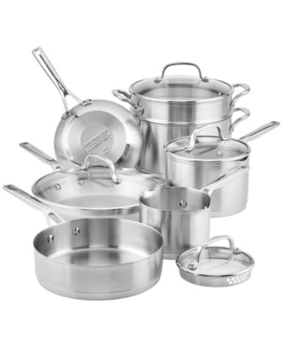 KitchenAid Набор кухонной посуды из нержавеющей стали 11 Piece