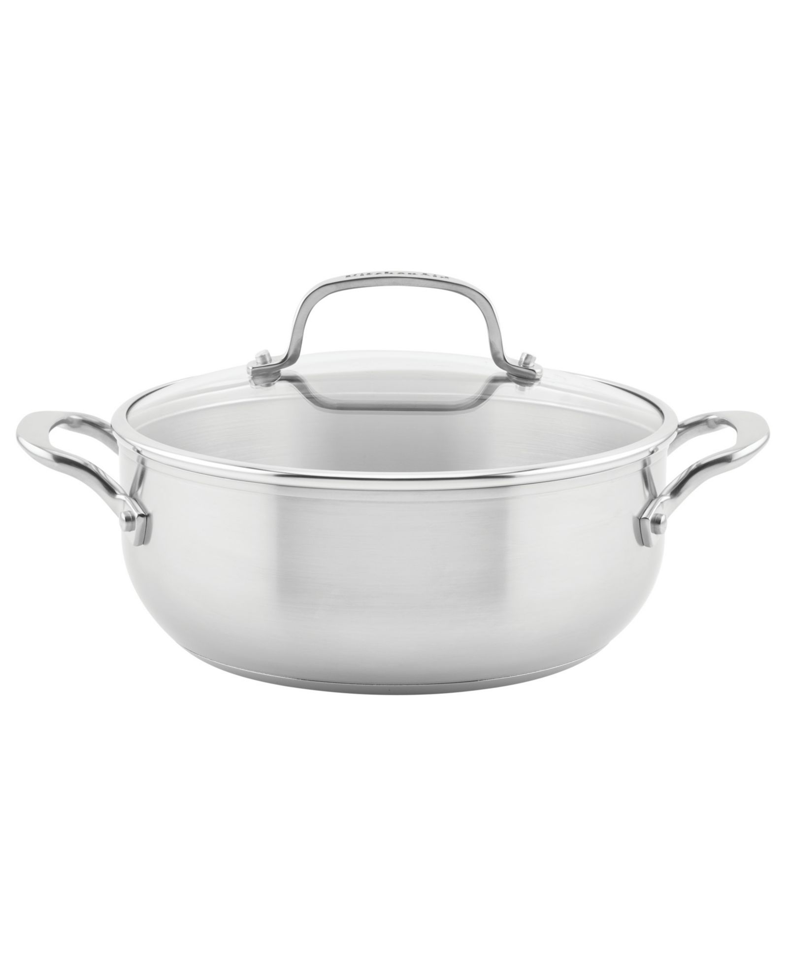 KitchenAid кастрюля для индукции из нержавеющей стали 3-Ply, 4 Quart, с крышкой