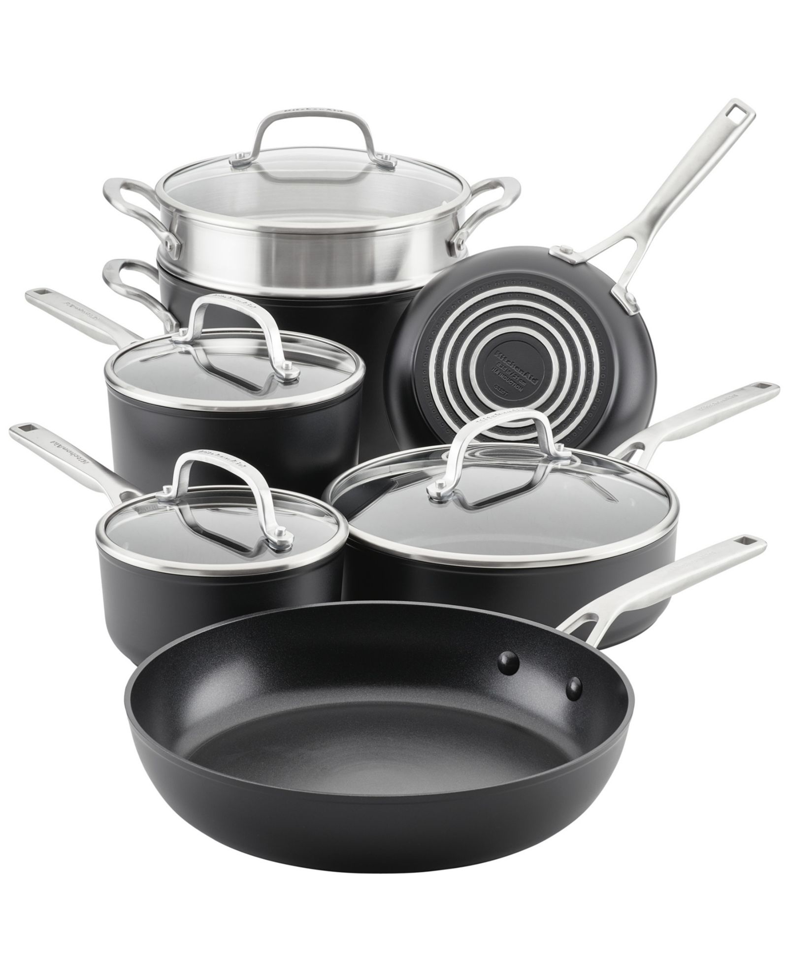 KitchenAid Hard-Anodized Aluminum Nonstick 11-Pc. Cookware Set