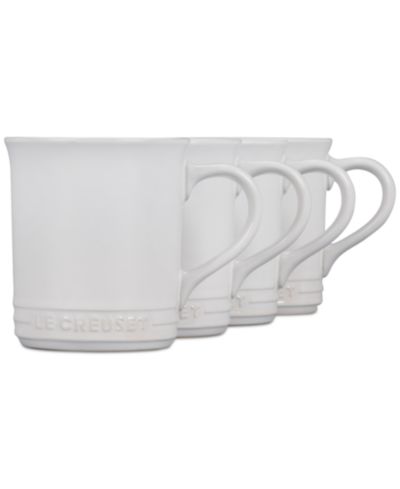 Le Creuset 14 oz. Stoneware Set of Four Coffee Mugs