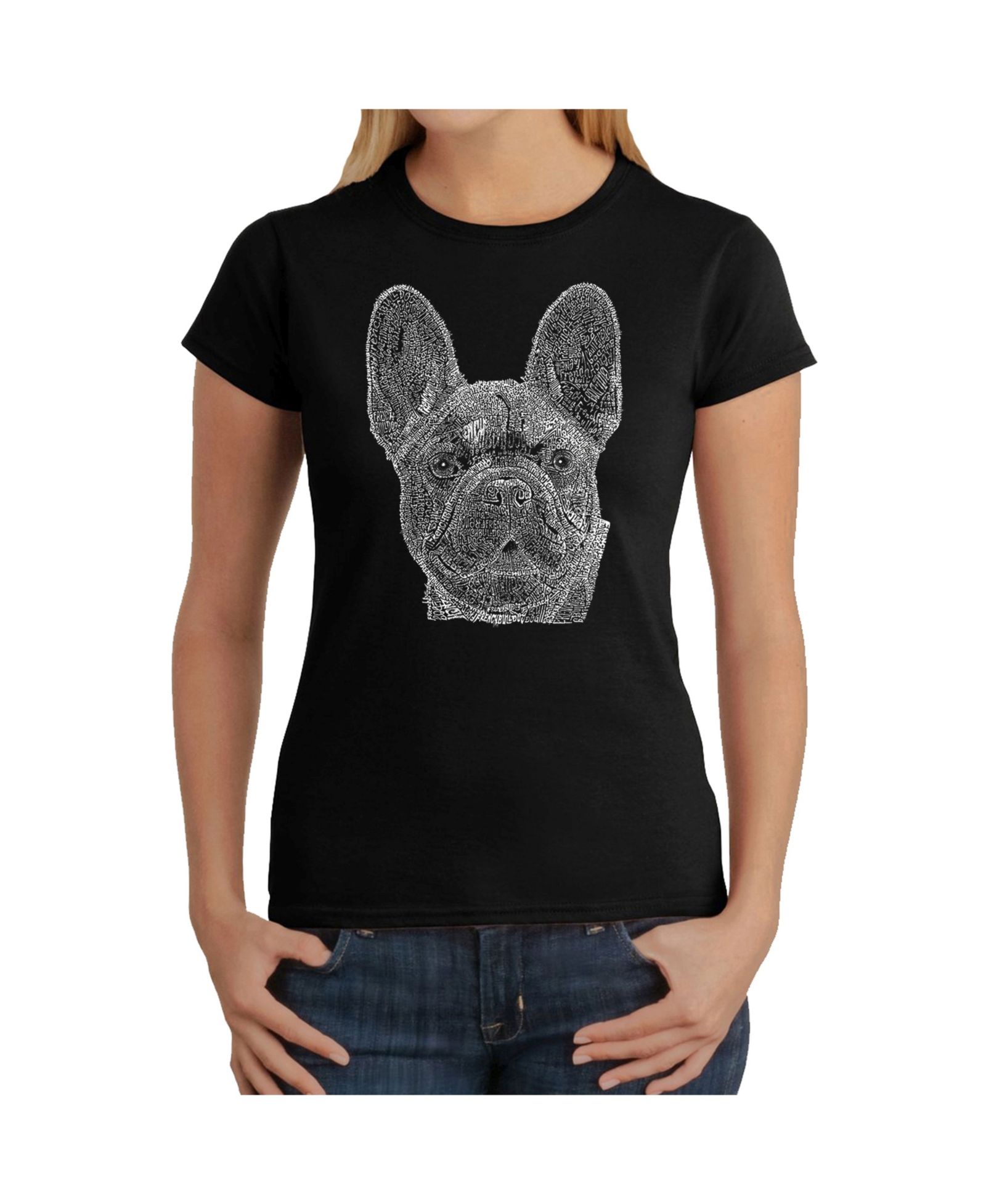 Футболка LA Pop Art Women's с принтом French Bulldog