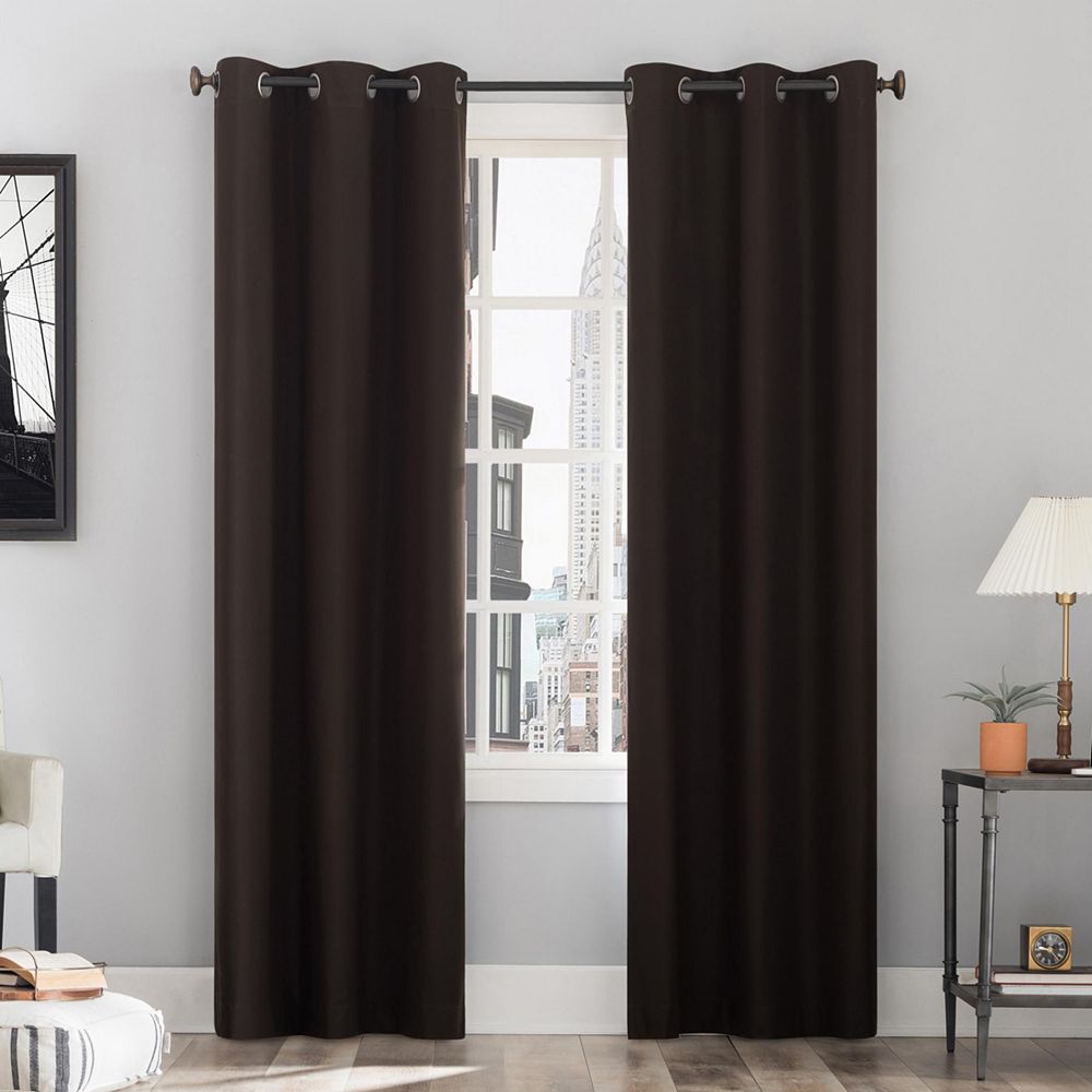 Sun Zero Cyrus Thermal 100% Blackout Grommet Curtain Panel, 40" x 63