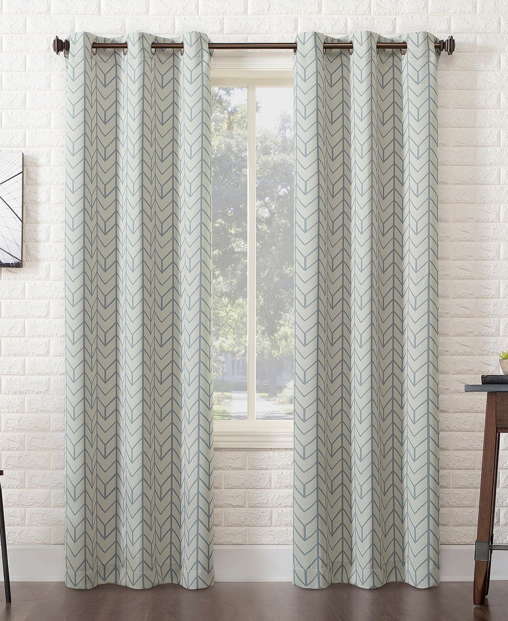Kenwood Chevron Blackout Grommet Curtain Panel