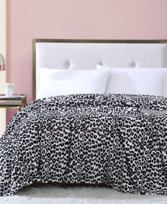 Betsey Johnson Betsey's Leopard Ultra Soft Plush Blanket, King