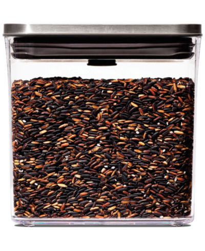 OXO Steel POP Rectangle Short 1.7-Qt. Food Storage Container
