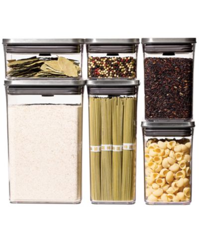 OXO Steel Pop Food Storage Containers, Set of 6