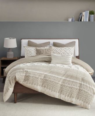 INK+IVY Mila Chenille 3-Pc. Duvet Cover Set, Full/Queen