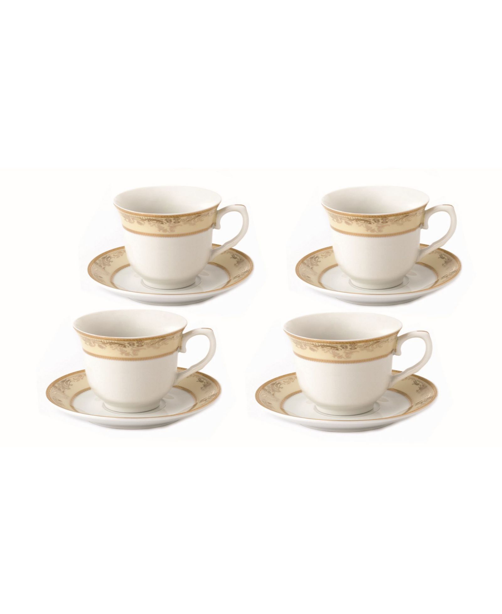 Набор из 8 чашек и блюдец Lorren Home Trends Floral, на 4 персоны