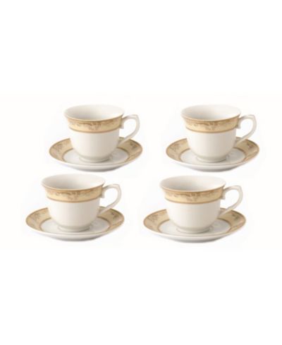 Набор из 8 чашек и блюдец Lorren Home Trends Floral, на 4 персоны