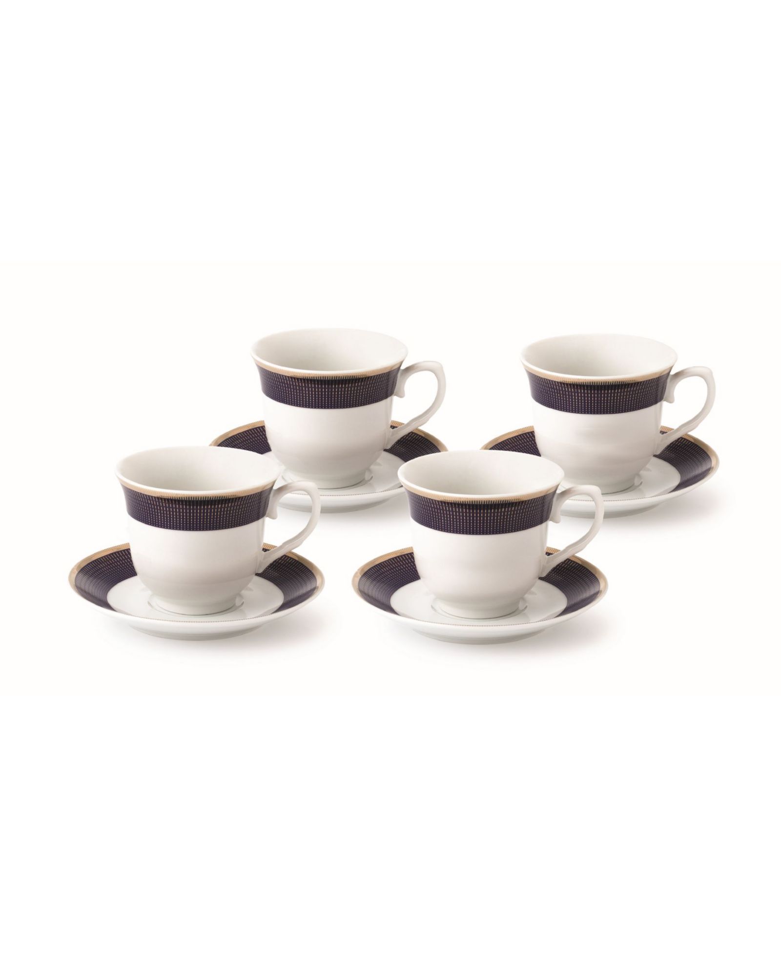 Lorren Home Trends набор из 8 чашек и блюдец для чая или кофе, на 4 персоны