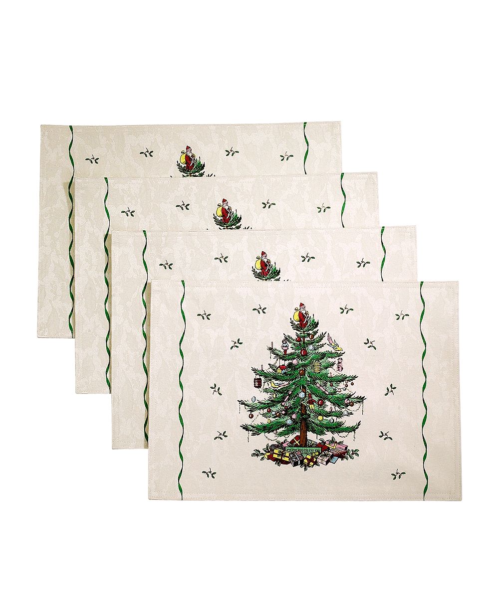 Spode Подставки под тарелки Christmas Tree, набор 4 шт.