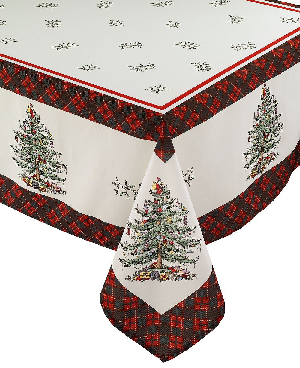 Скатерть Spode Christmas Tree Tartan Multicolored 60x84