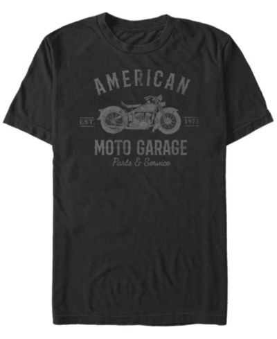 Мужская футболка Disney Pixar Fifth Sun Generic Additude American Moto Garage Short Sleeve