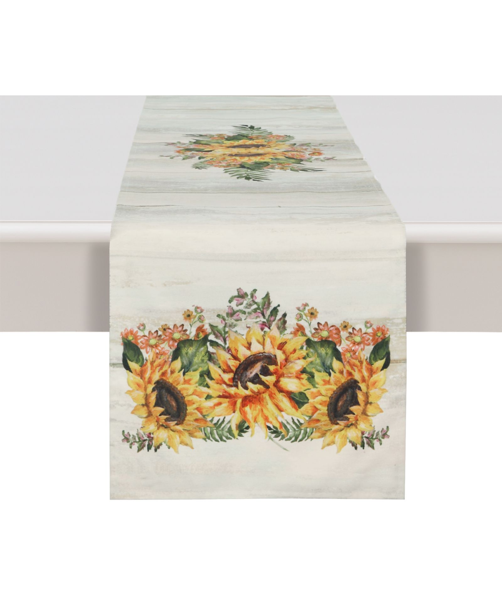 Скатерть-раннер Laural Home Sunflower Day 13x72