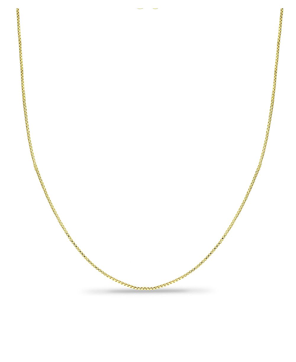 Колье Giani Bernini Box Link 18" Chain в 18k Gold-Plated Sterling Silver