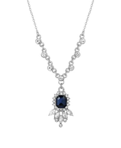 2028 Женское ожерелье с подвеской Blue and Crystal