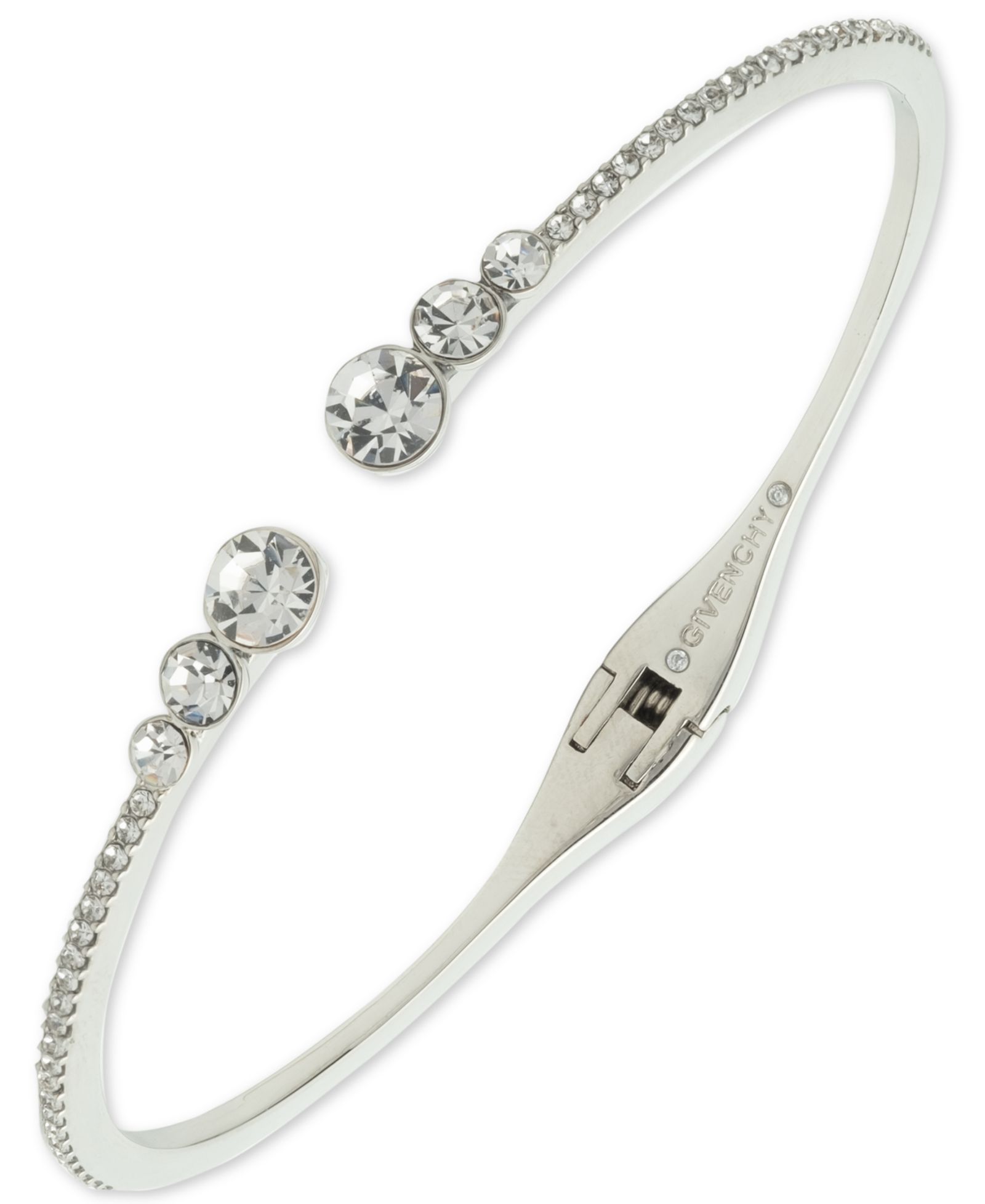 Givenchy открытый браслет Pavé