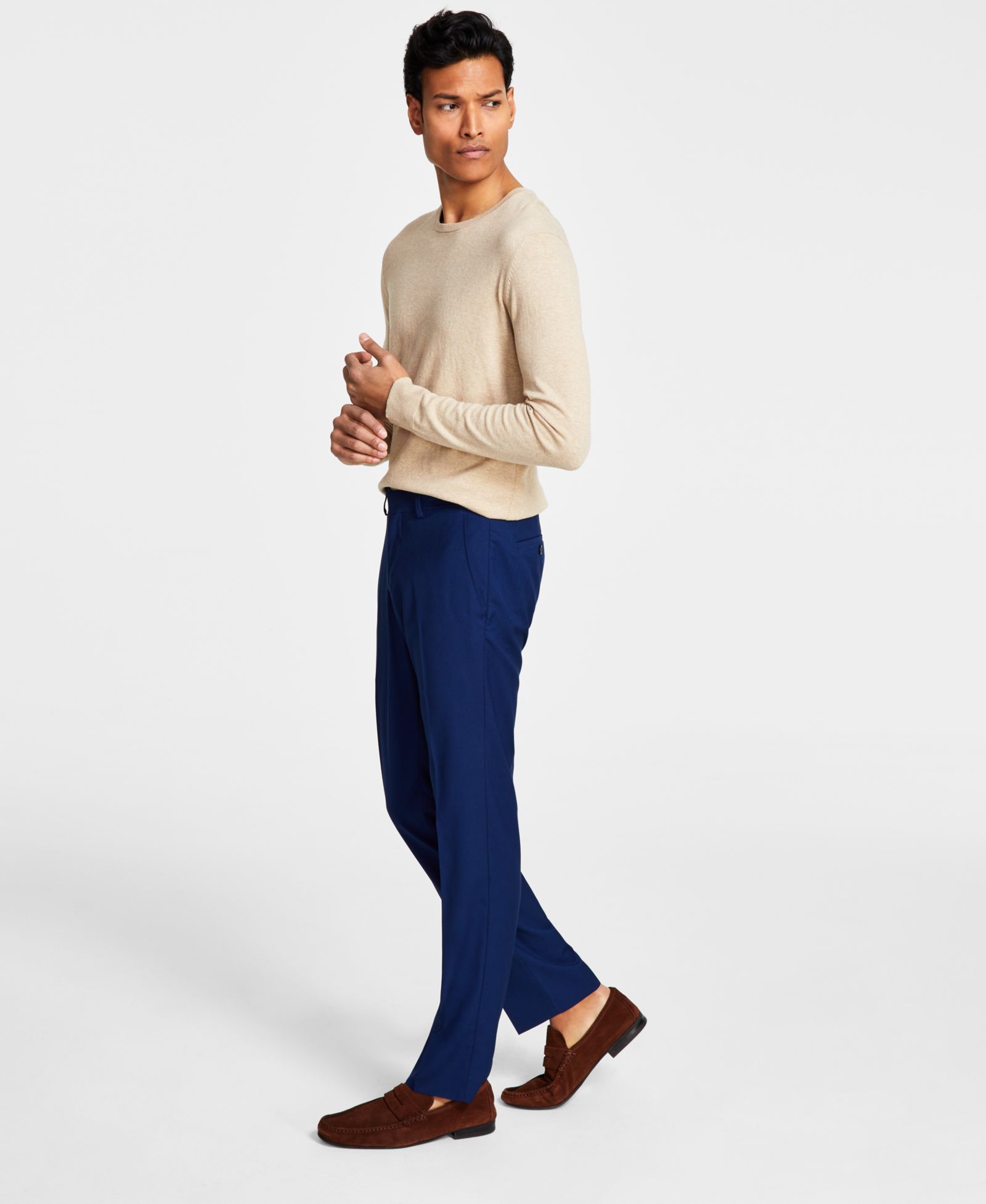 Kenneth Cole Reaction Men's Techni-Cole Suit Separates Slim-Fit Pants