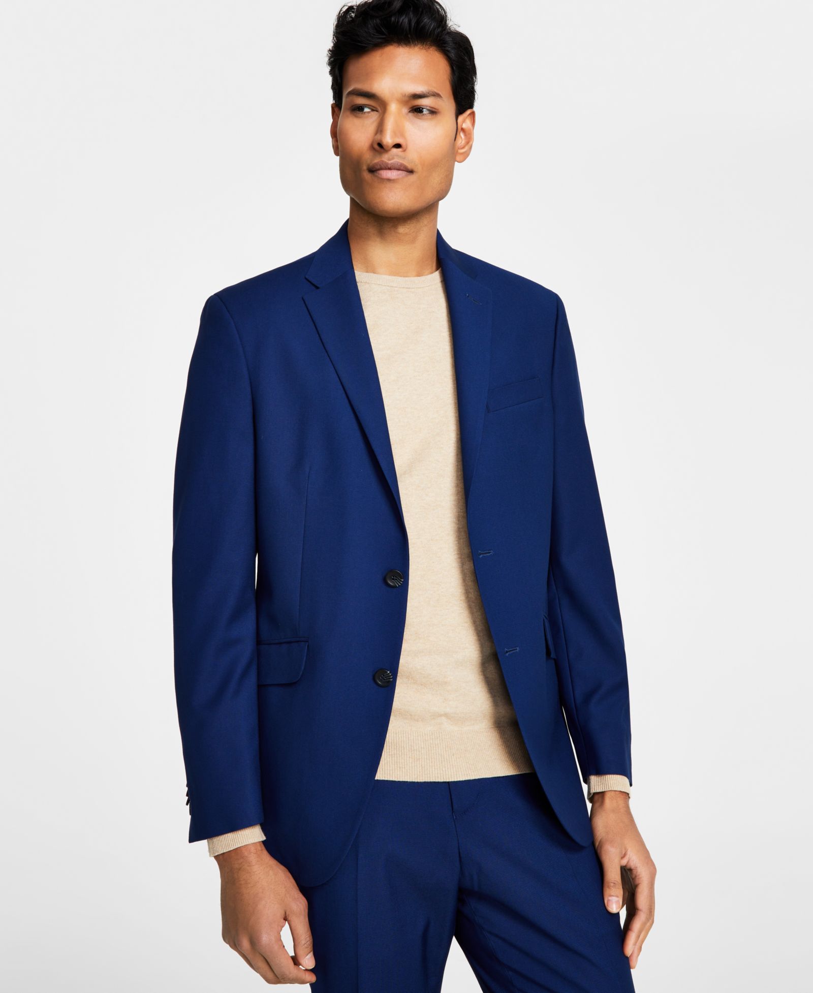 Kenneth Cole Reaction Men's Techni-Cole Suit Separates Slim-Fit Suit Jacket