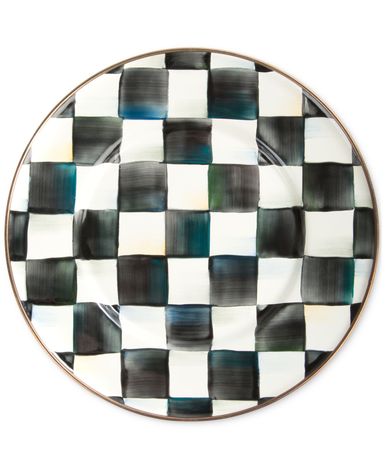 Mackenzie-Childs Courtly Check Salad/Dessert Plate