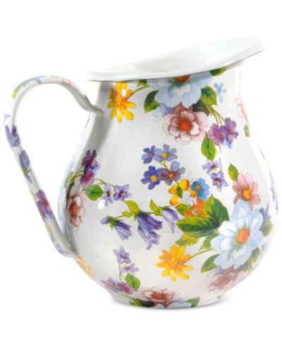 Mackenzie-Childs White Flower Market Pitcher