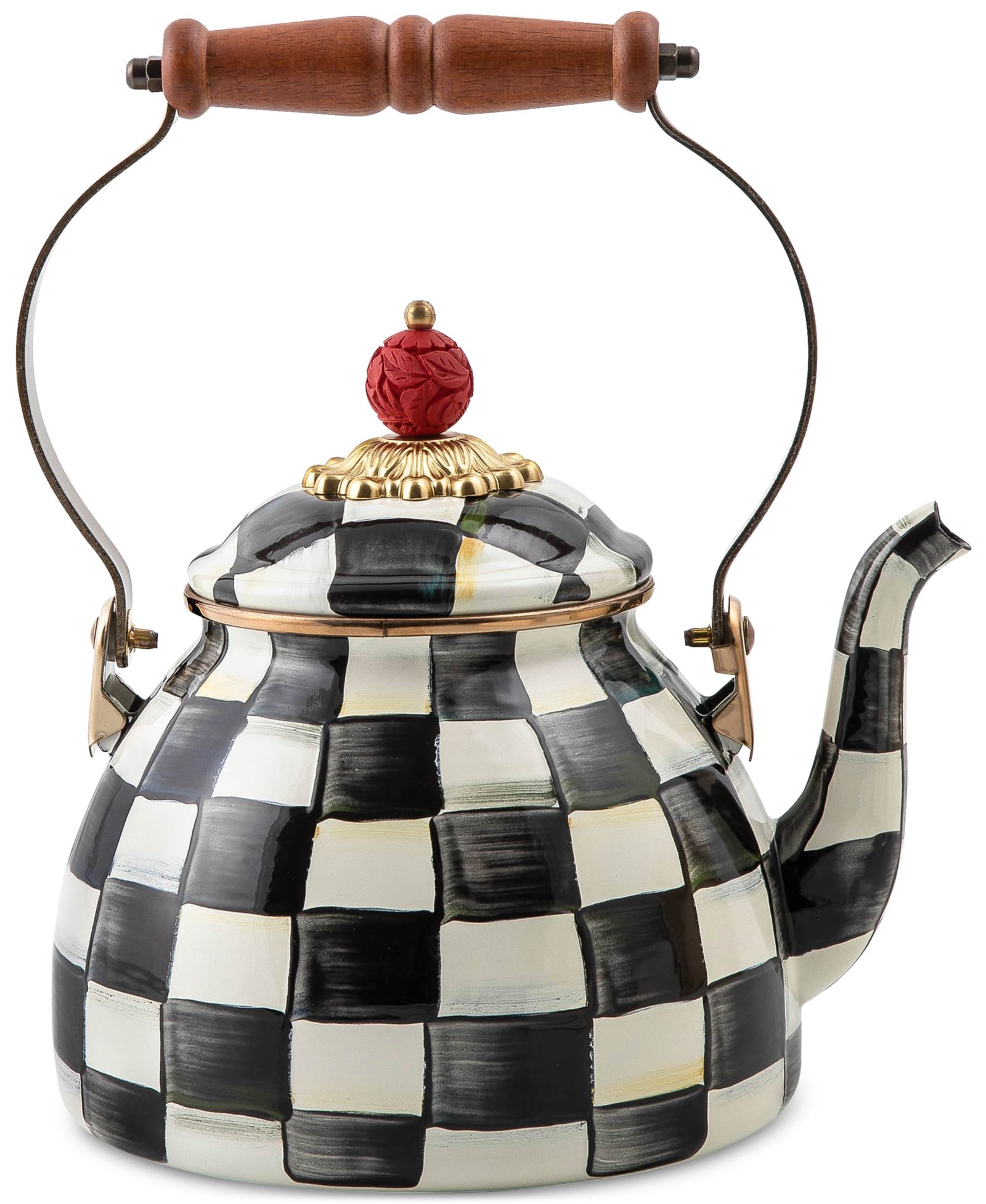 Чайник MacKenzie-Childs Courtly Check, 2-Qt.