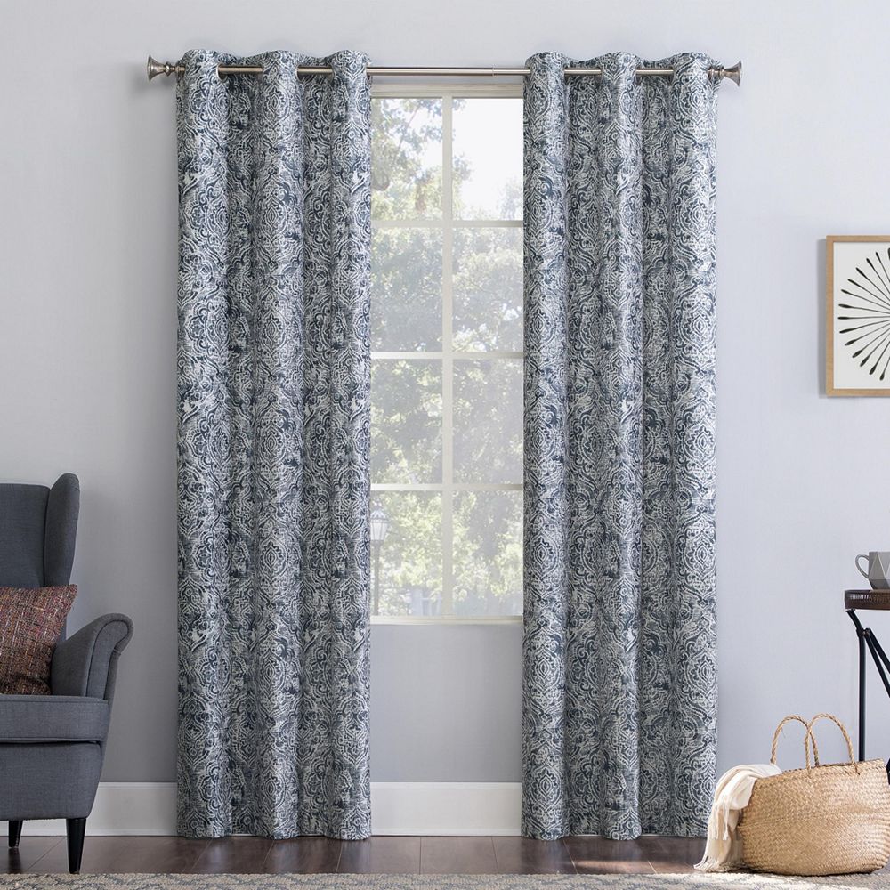 Штора No. 918 Kenji Medallion Draft Shield Fleece Insulated Room Darkening Grommet Panel