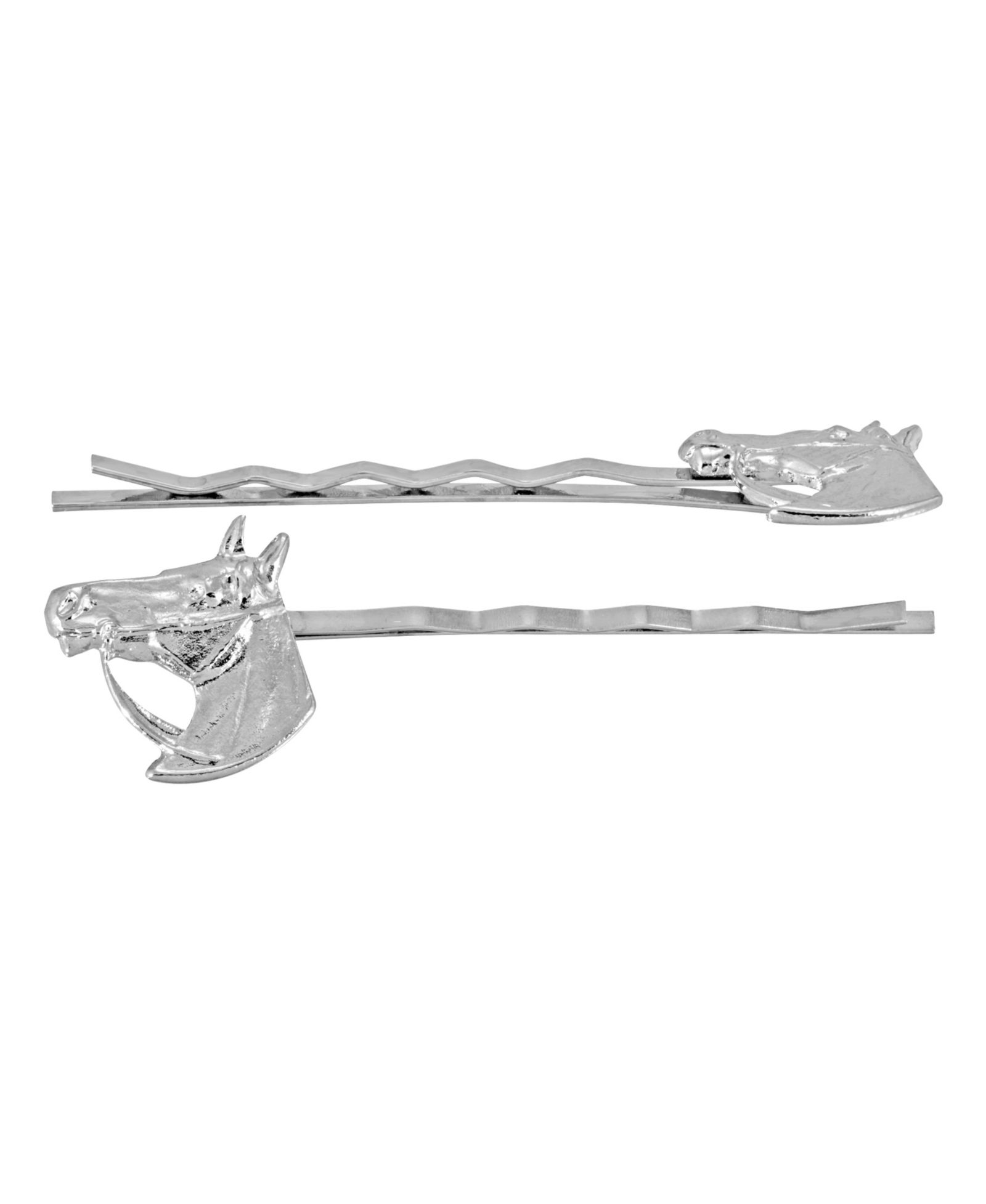 Набор шпилек для волос 2 шт. Silver-Tone Horse Head