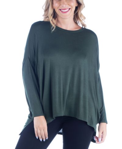 Женская туника Plus Size Oversized с длинными рукавами долман