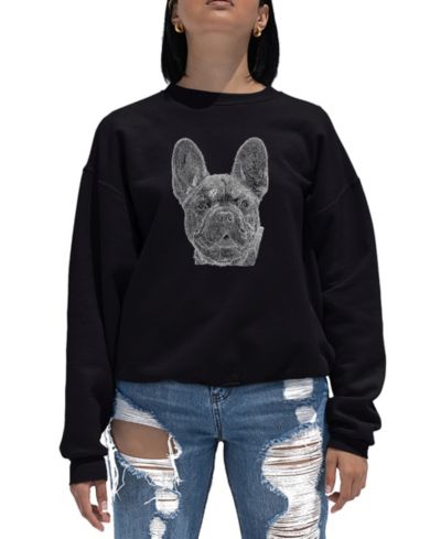 Женское свитшот LA Pop Art Word Art Crewneck French Bulldog