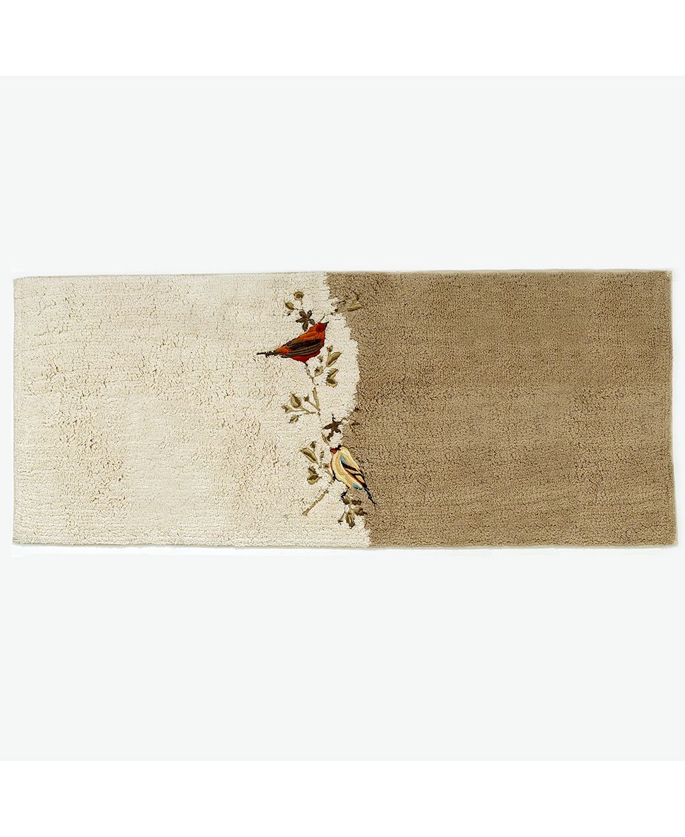 Avanti хлопковый коврик для ванной с декором Gilded Birds, 24" x 60"
