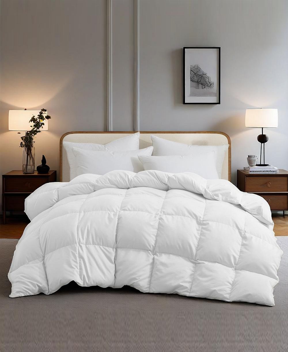 Одеяло Unikome Medium Weight 360 Thread Count Extra Soft Down and Feather Fiber, Twin