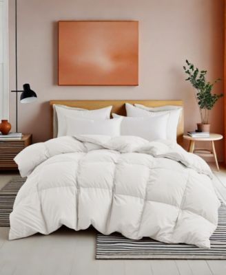 Unikome Heavyweight White Goose Feather and Fiber Comforter, Full/Queen