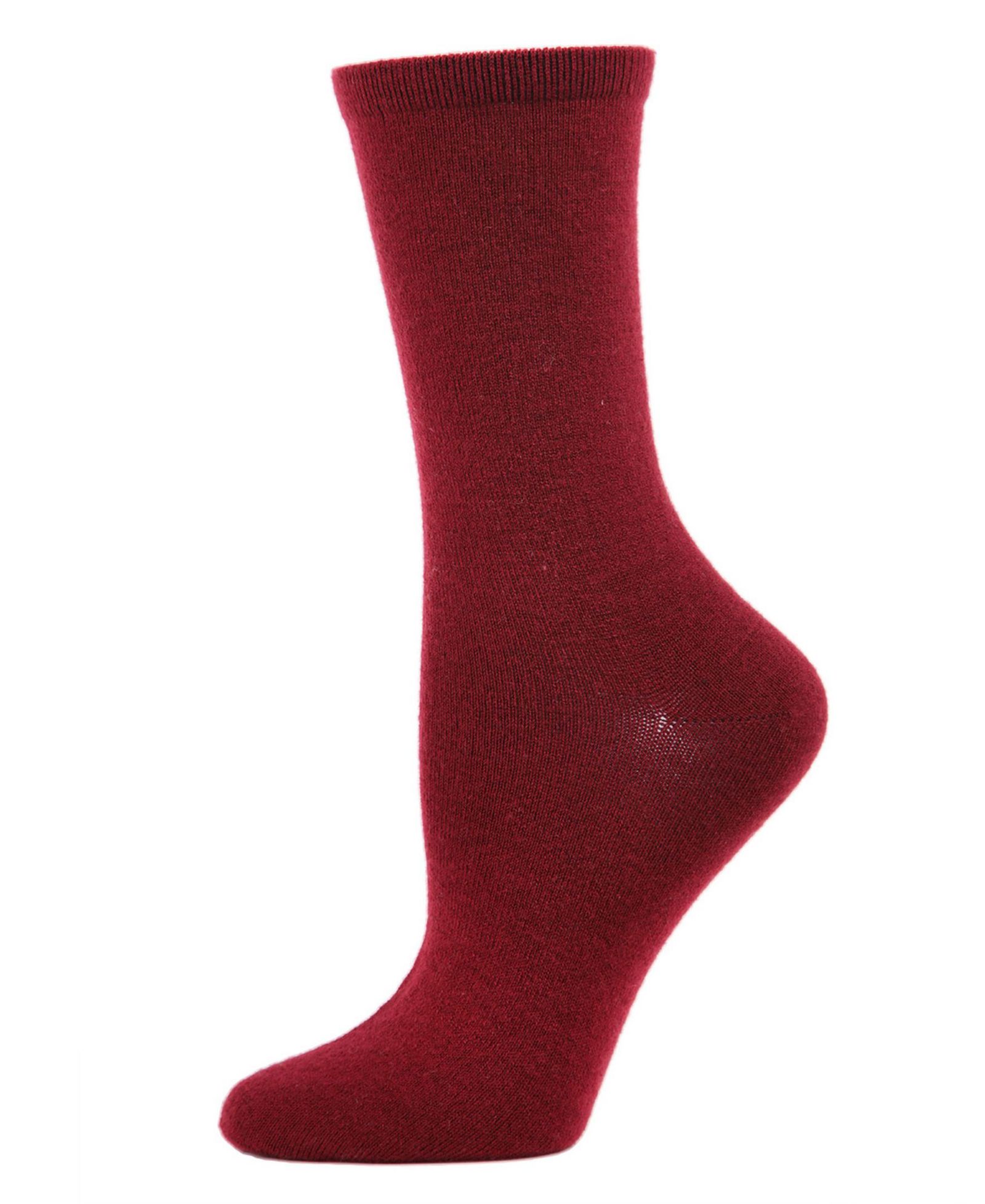 Женские кашемировые носки MeMoi Flat knit Crew Socks