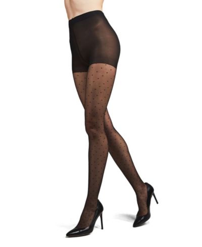 MeMoi Женский Petite Point Dot Pattern Sheer Fashion Tights