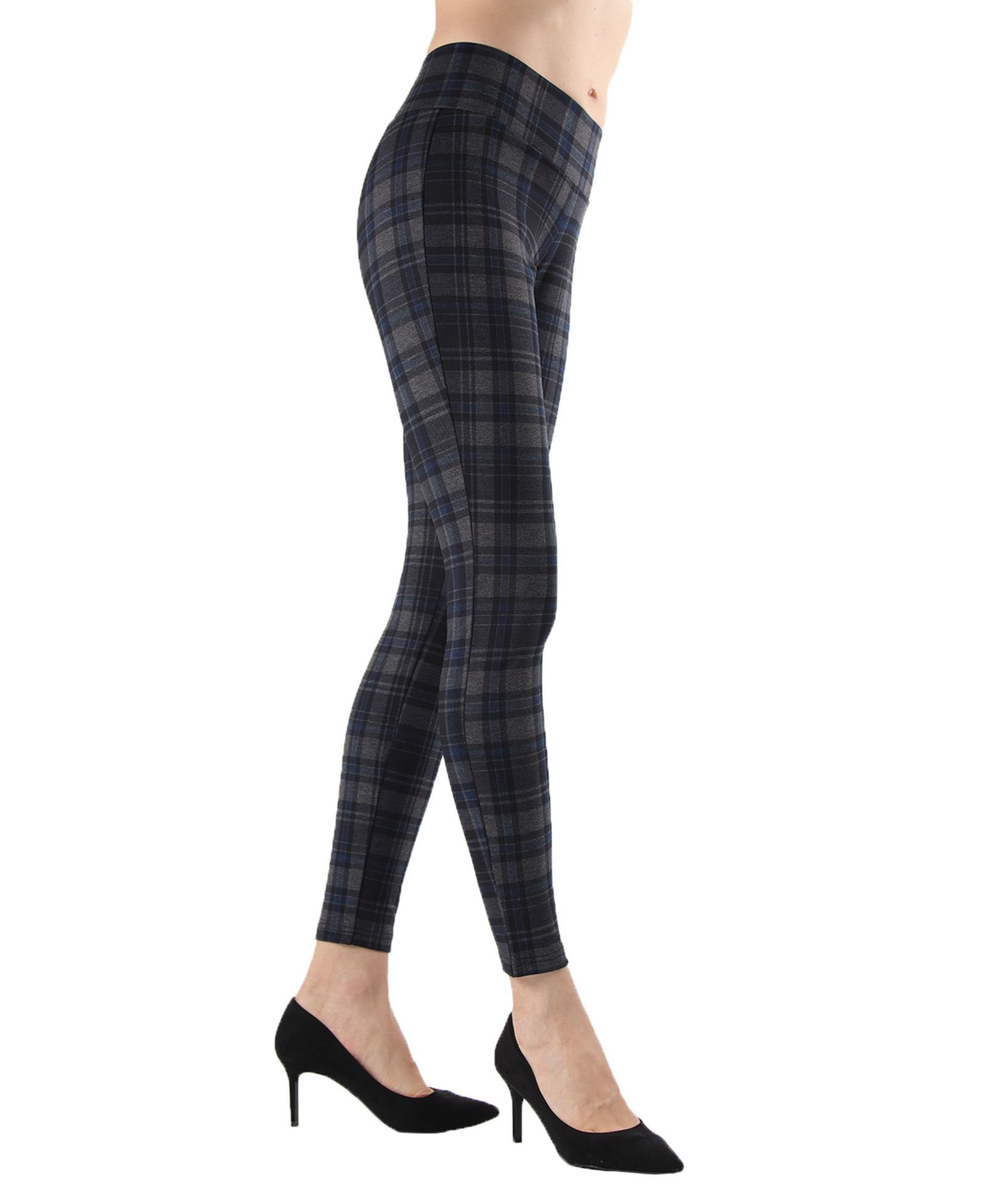 MeMoi Леггинсы Women's Geo Plaid Shaping