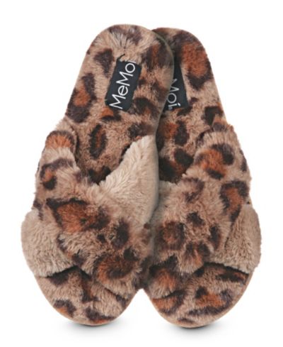 MeMoi Женские тапочки Cheetah Plush