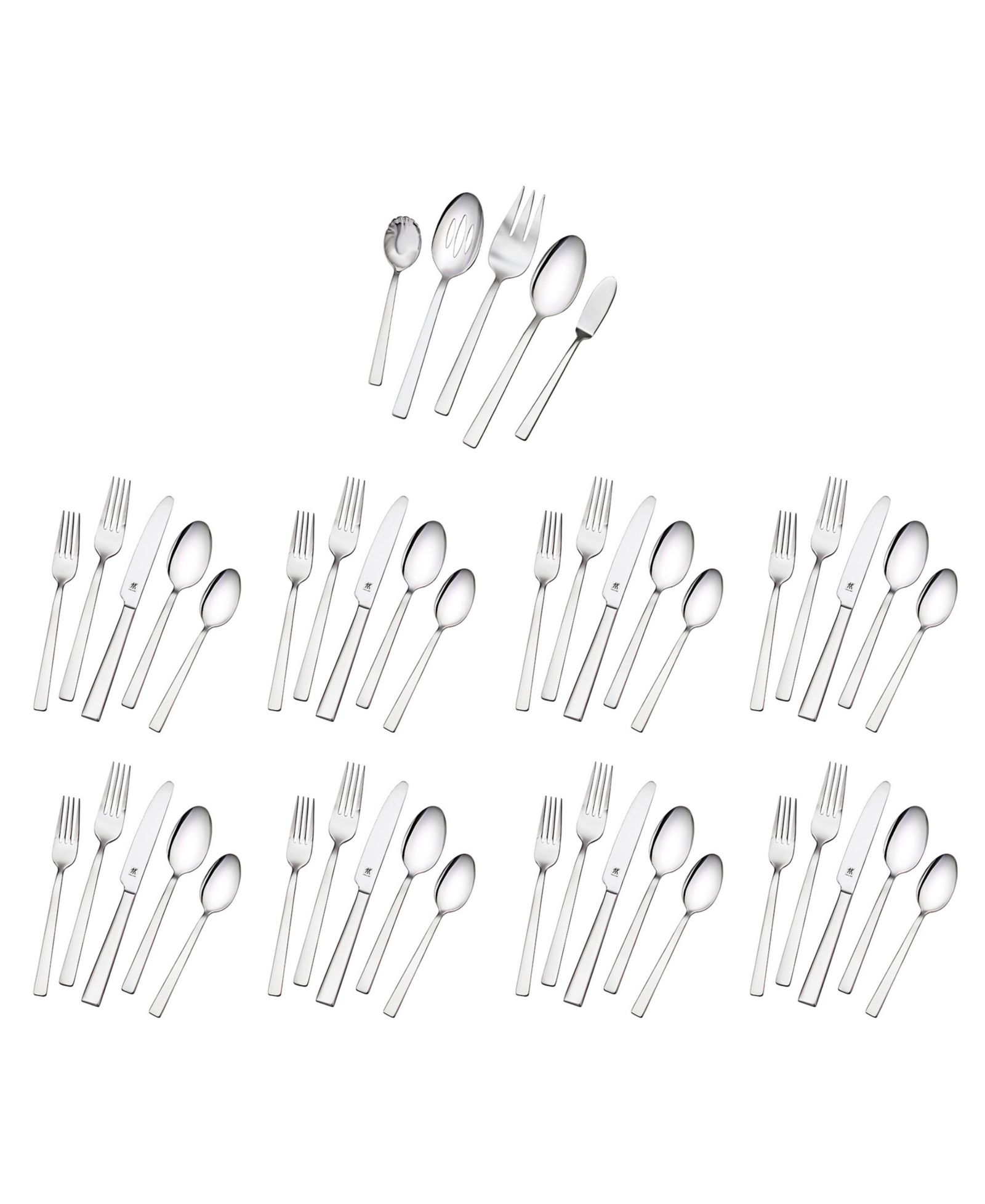 ZWILLING King 18/10 Stainless Steel 45 Pc. Flatware Set, Service for 8