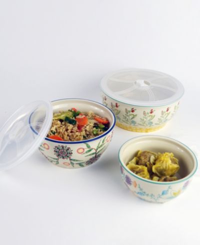 Euro Ceramica Ella контейнеры для хранения продуктов, набор из 3 шт.