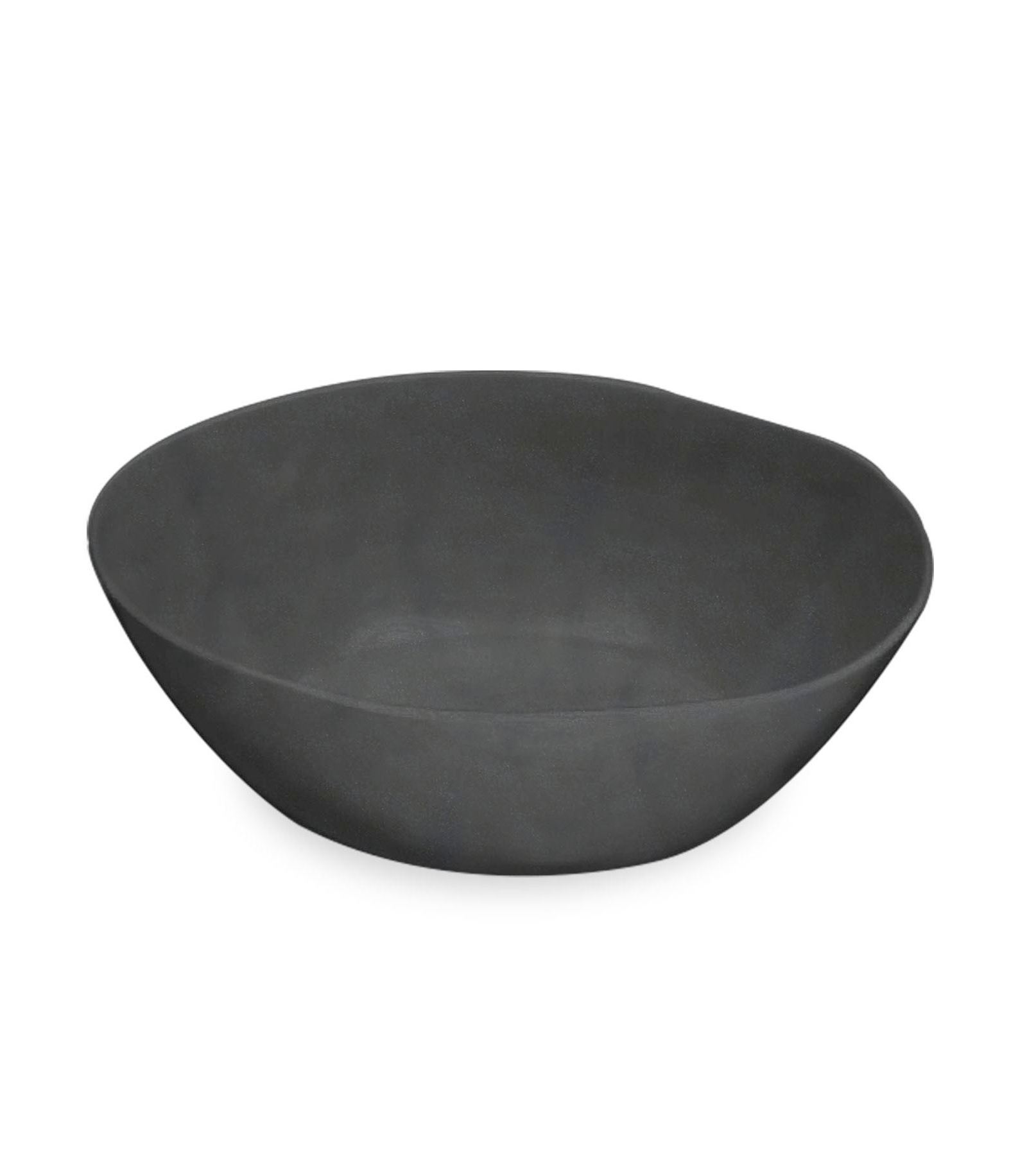 Abode Homewares Planta Matte Black Melamine Serve Bowl 142 oz.