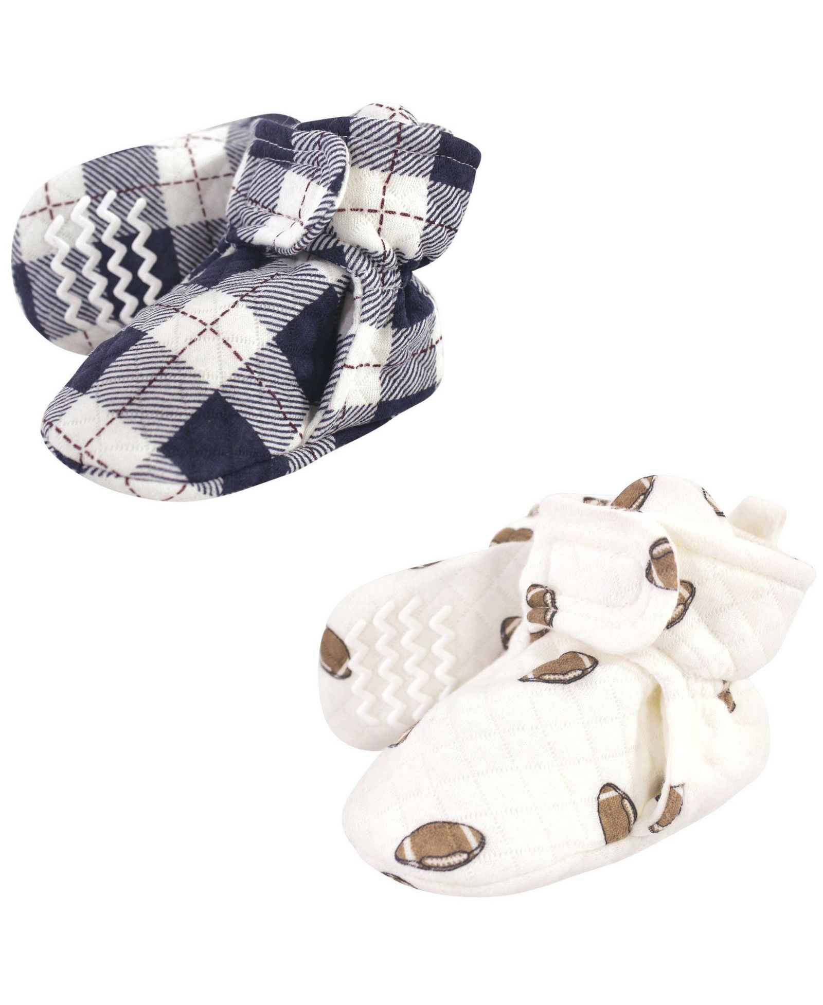 Hudson Baby Quilted Booties Two Pack