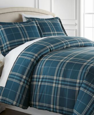 Southshore Fine Linens Ultra-Soft Plaid 3-Pc. Comforter Set, Full/Queen